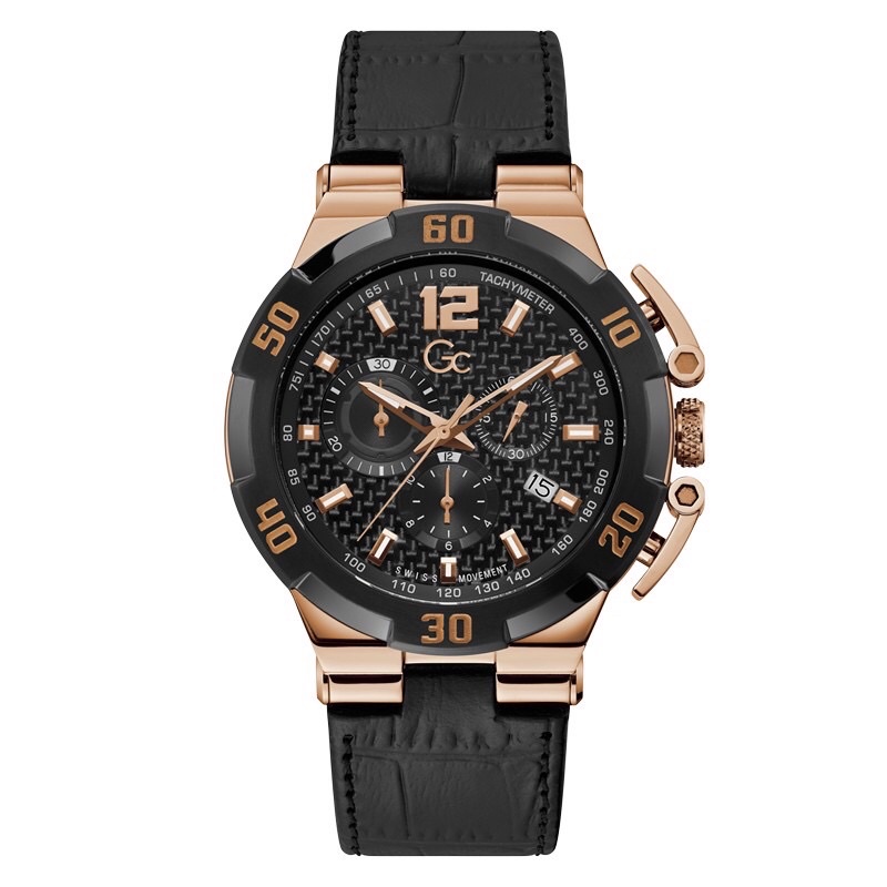 Guess Watch Gc Structura Ultimate - Guess Collection - Jam Tangan Pria Y52002G2MF - Black
