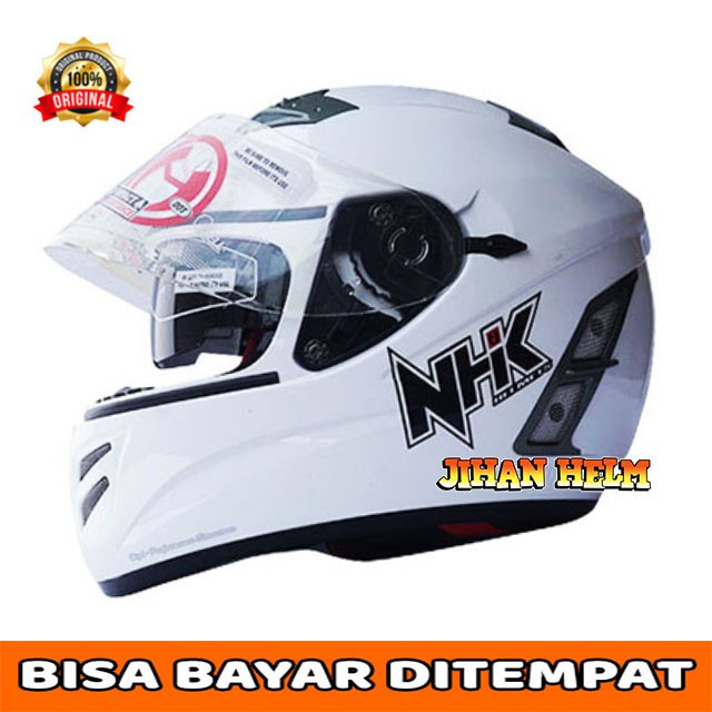 HELM / NHK / HELM NHK / HELM FULL FACE NHK TERMINATOR WHITE TERMURAH