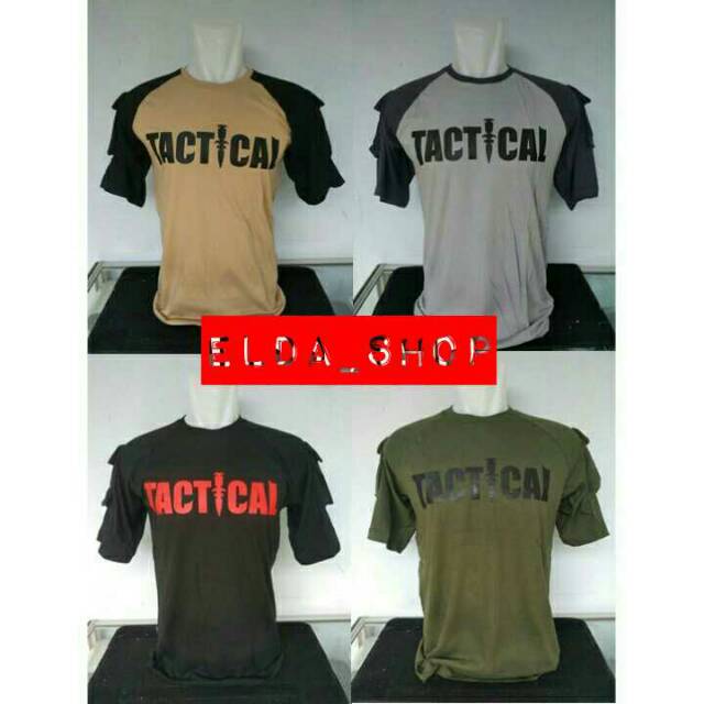BAJU KAOS TACTICAL LENGAN PENDEK - KAOS LENGAN PENDEK