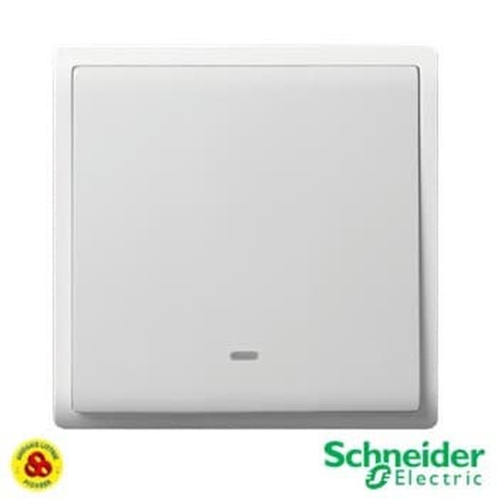 SAKLAR SINGLE PIENO E8231L1N_WE 1G 1W NEON WHITE SCHNEIDER