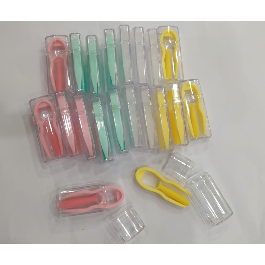 Jepitan Softlens / Capitan Penjepit Tweezers Twezer Softlen Kotak softlens Tempat Softlens-JEPITAN RANDOM NEW