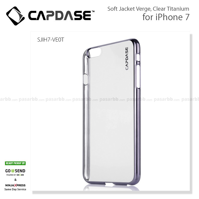 Capdase Original Soft Jacket Verge Clear Cover Casing for iPhone 7