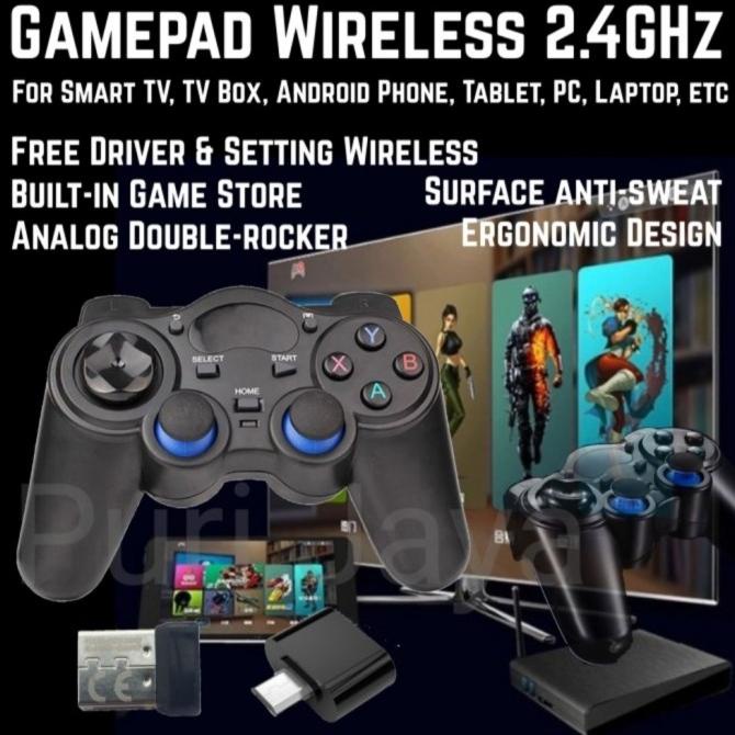 Gamepad Wireless 2.4GHz USB Joystick Smart TV Android Box PC Laptop PS