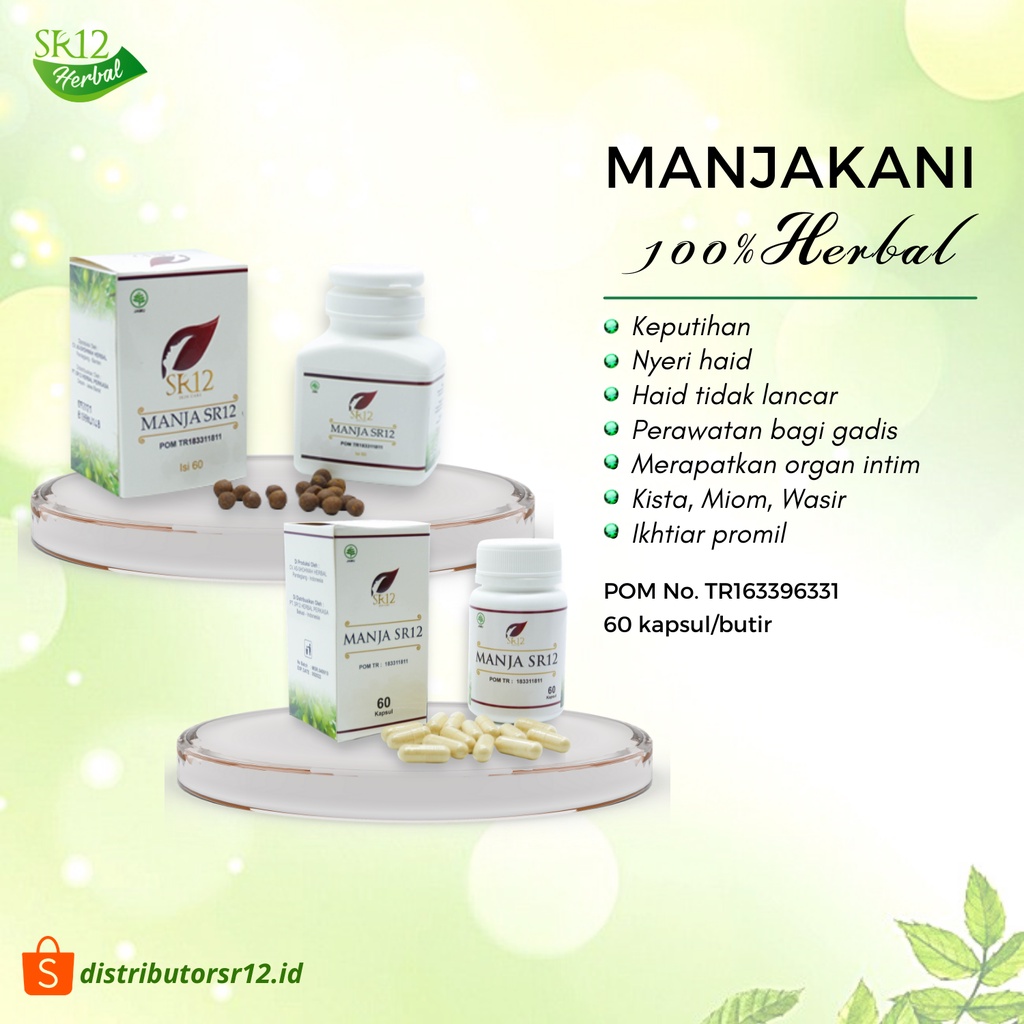 Jual MANJAKANI SR12 HERBAL AMPUH ATASI KEPUTIHAN / MERAPATKAN MISS V