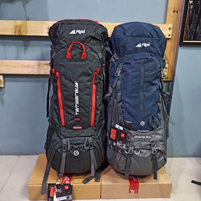 Tas Carrier Rei Tambarauw 60L+Raincover ORI
