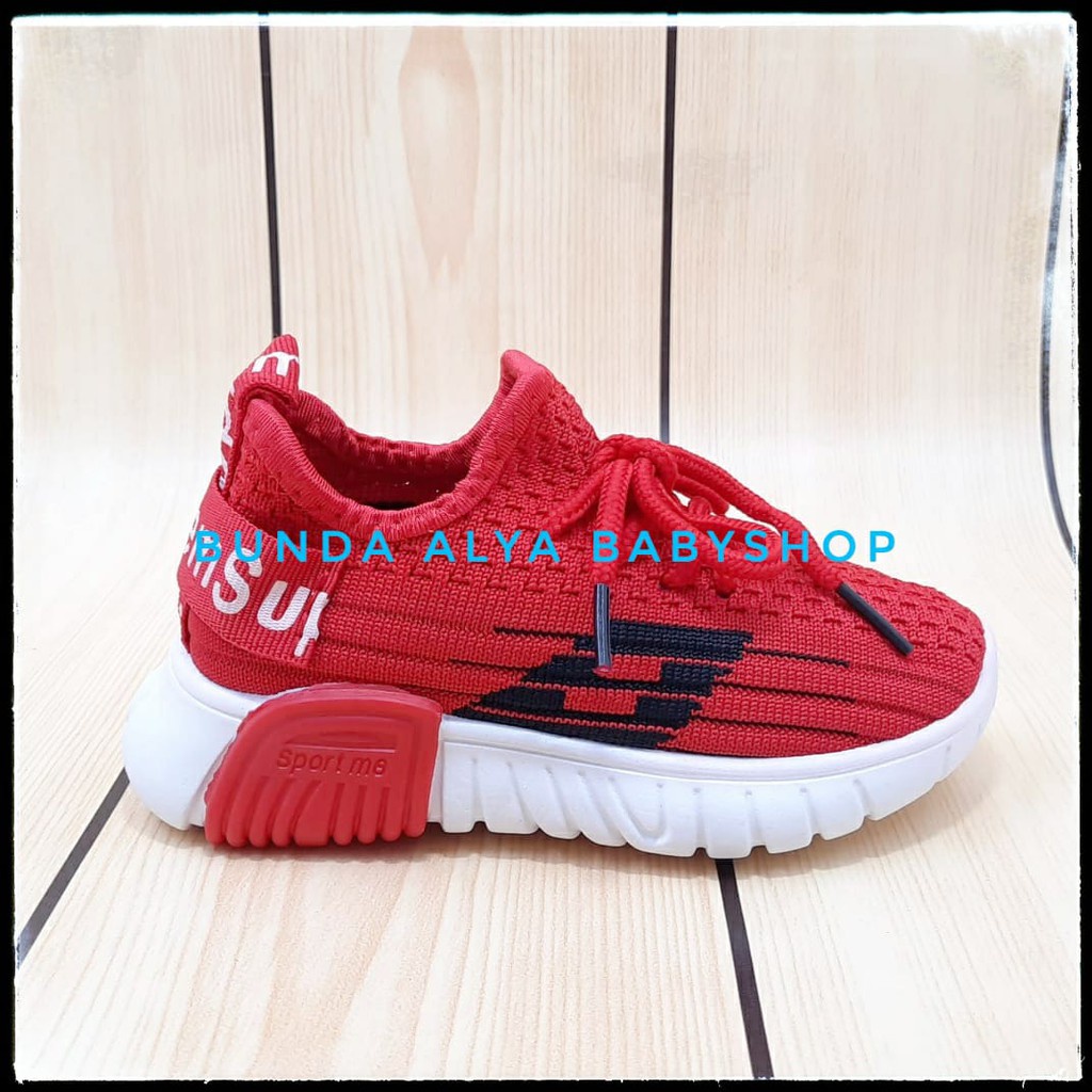 SALE Sepatu Anak Import Sekolah Cowok Cewek Sneakers MERAH Trendy Keren Nyaman Dipakai  Sepatu Anak Paud Unisex Size Lengkap