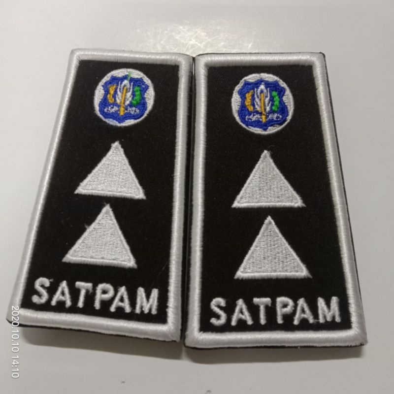 Tph security terbaru pelaksana madya kain rapi | Pangkat satpam gada pratama 2 silver kain bordir