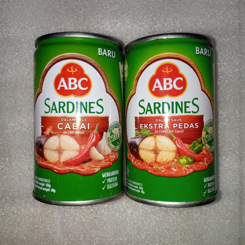 

ABC IKAN SARDEN/SARDINES SAUS CABAI/EKSTRA PEDAS/TOMAT 155g SIAP SAJI Warung Online