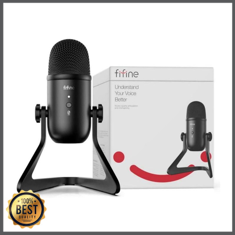 Mishad Shop -  Fifine K678 - USB Condenser Mic with Volume and Headphone Control GU-5117-986
