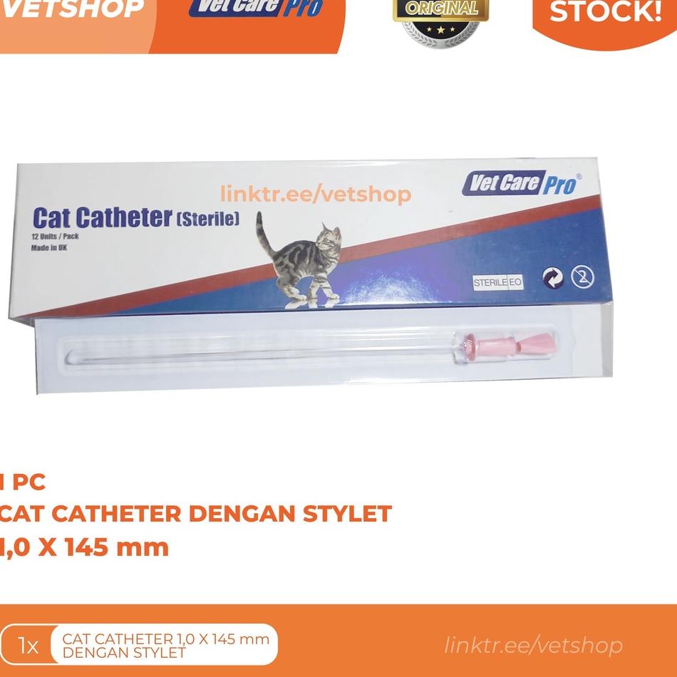 Model Baru.. Cat Catheter - Kateter Kucing dengan stylet - 1 pcs