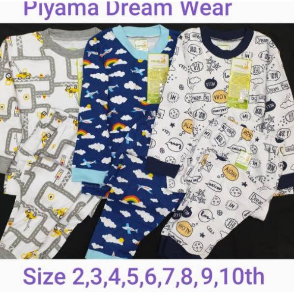 ☃Get-It-NOW Baju tidur anak laki-laki Velvet setelan panjang 2-10 tahun ラ