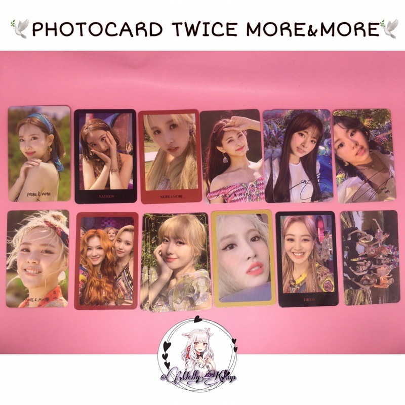 [PHOTOCARD PART 2]ALBUM TWICE MORE & MORE PC MOMO NAYEON SANA JIHYO MINA DAHYUN CHAEYOUNG JEONGYEON