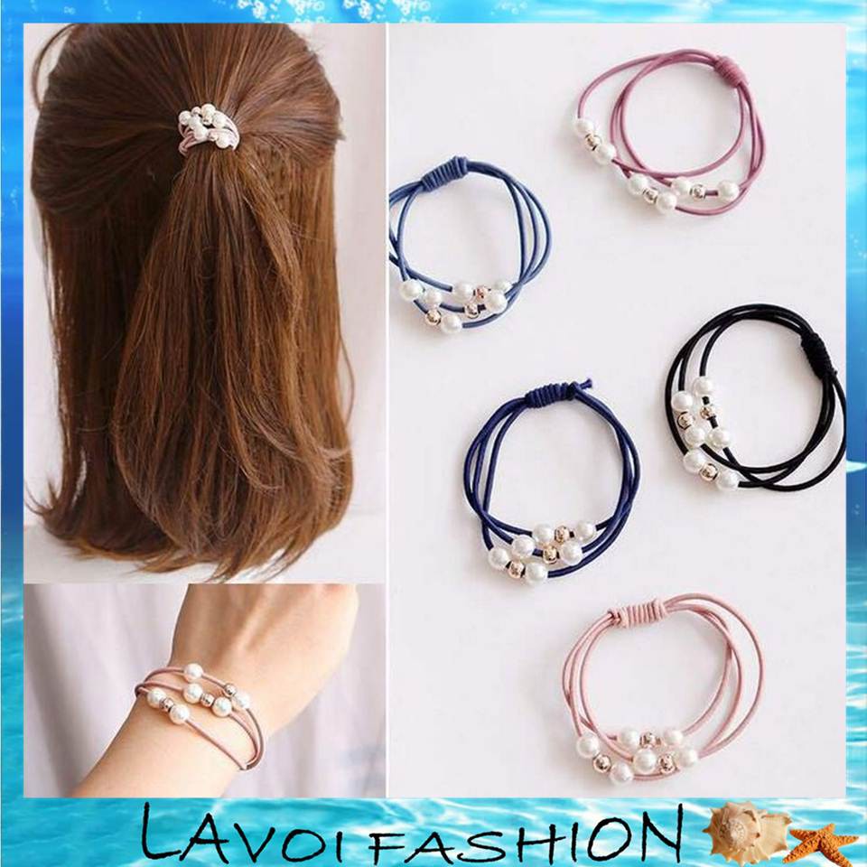 LAVOI Ikat Rambut Mutiara 1966 Ala Korea Aksesoris LAVOI Ikat Rambut Mutiara 1966 Ala Korea Aksesoris