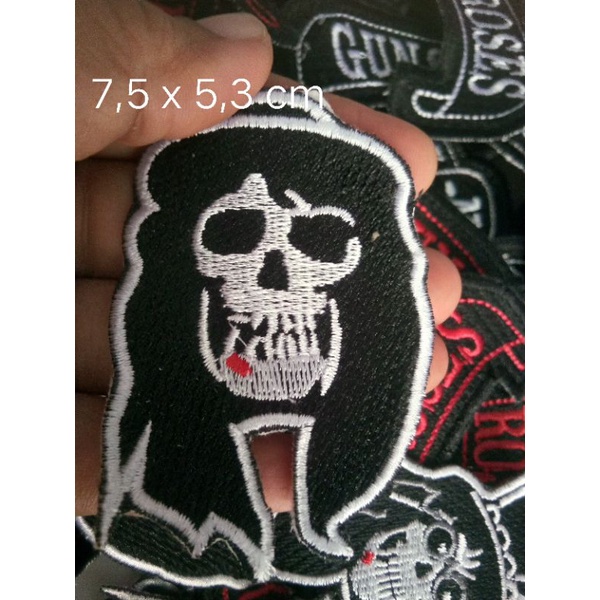 patch bordir karakter slash gnr aksesoris fashion