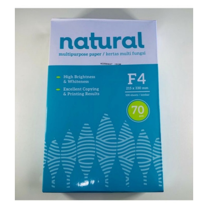 

Kertas HVS F4 70gsm NATURAL