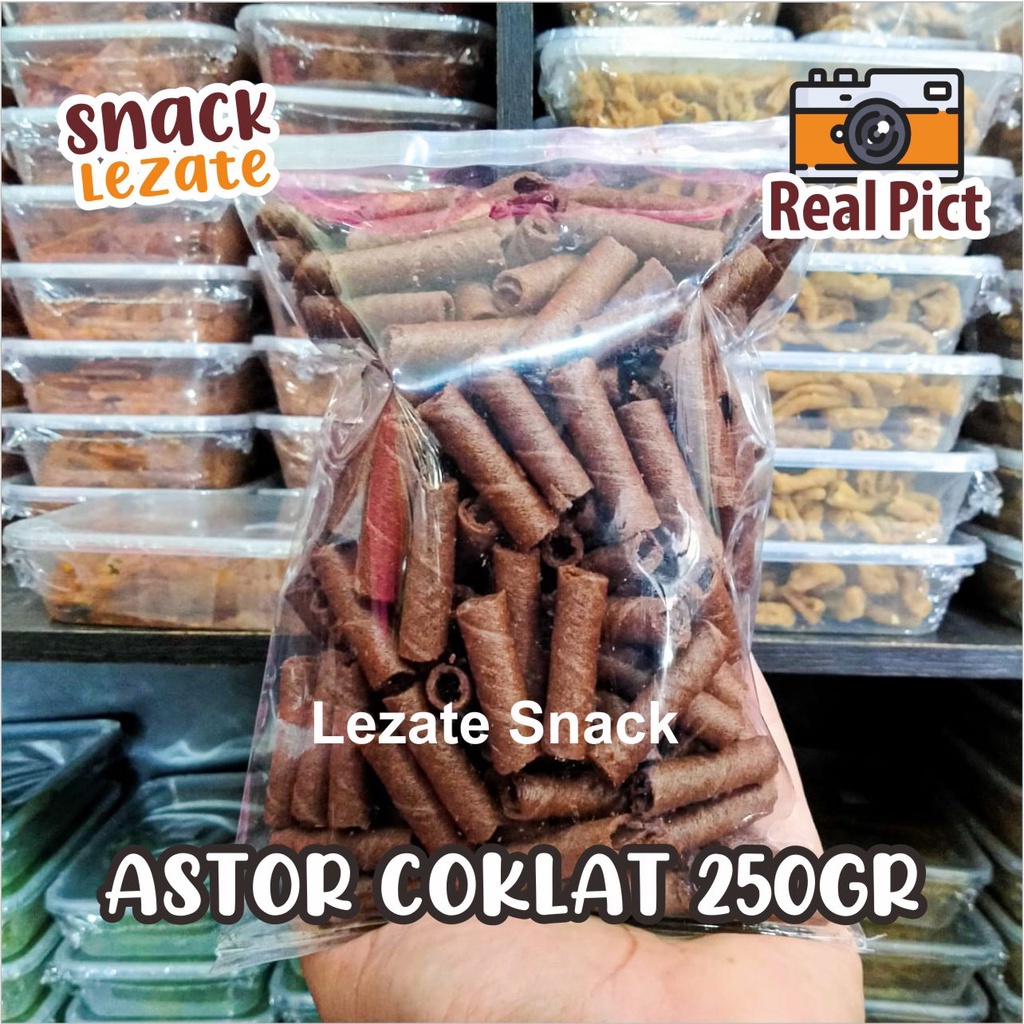 

Astor Mini Coklat 250gr / Wafer Roll Kiloan Astor Kiloan Barcelona / Wafer Rolls Coklat Susu WAP SHOP