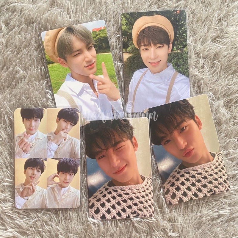 PHOTOCARD MINGYU WONWOO AN ODE HOPE BARET BERET GRID HENGGARAE ATTACCA CARVER CIMUMU WINK