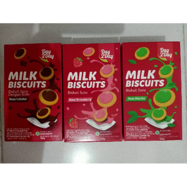 

MILK BISCUITS 100g - Matcha/Cokelat/Strawberry/kopi