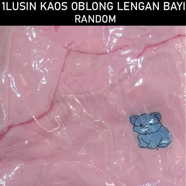 (6PCS - 1LUSIN) Kaos Oblong LENGAN Bayi NEWBORN sb Polos Bordir Baju Oblong Bayi Murah