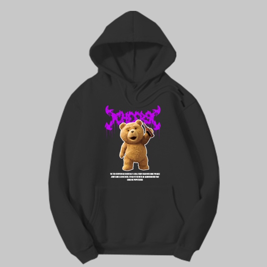 Cheers Bear Hoodie - Hoodie Beruang Unisex