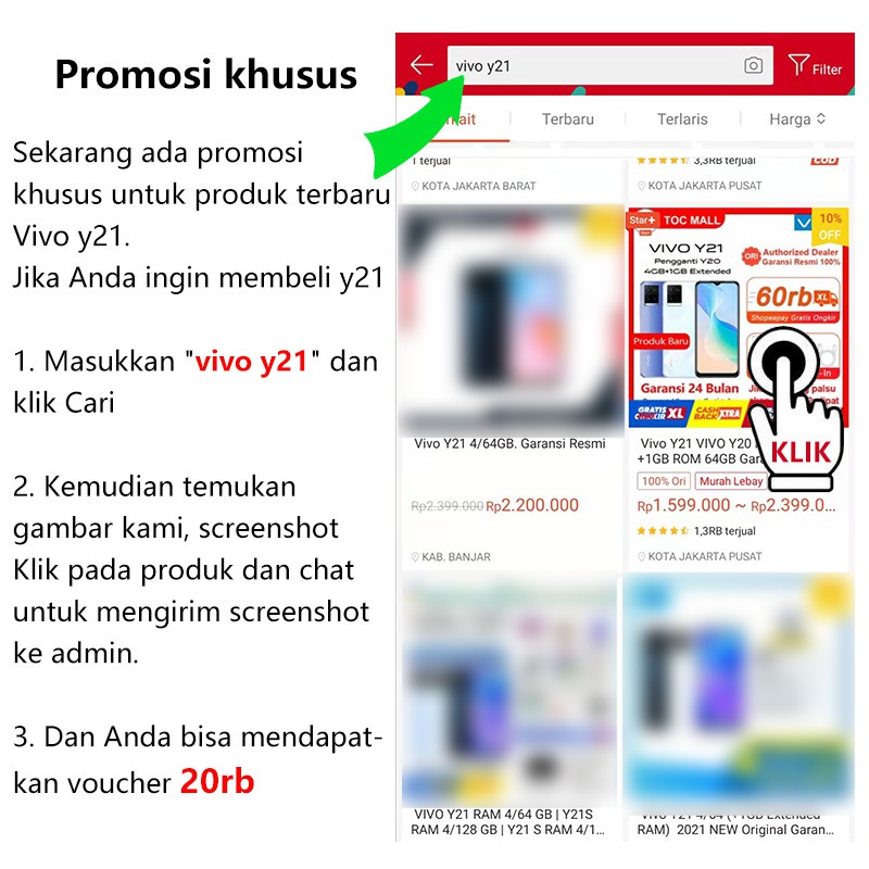 Vivo Y21 VIVO Y21A RAM 4GB +1GB ROM 64GB Garansi Resmi hp vivo y15s 3/32gb Original Handphone vivo murah HP vivo y21 terbaru hp vivo y20 2021 vivo y21s bisa cod bisa cicilan 0% bunga pinjaman Gratis ongkir 100% VIVO Y20 VIVO Y21T 6+2GB 128GB-3