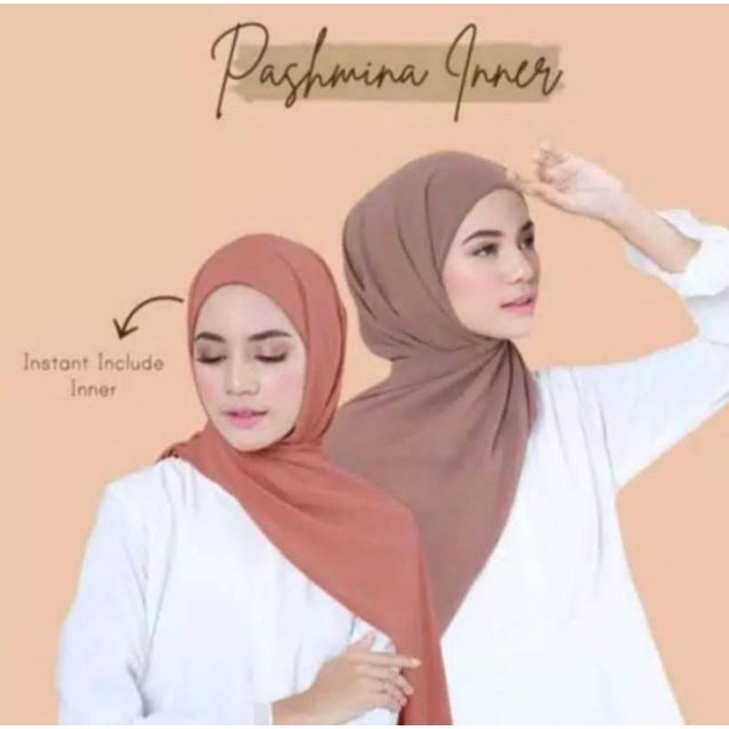 GS Pashmina Ciput Inner 2in1 Ceruty babydoll 75x196cm