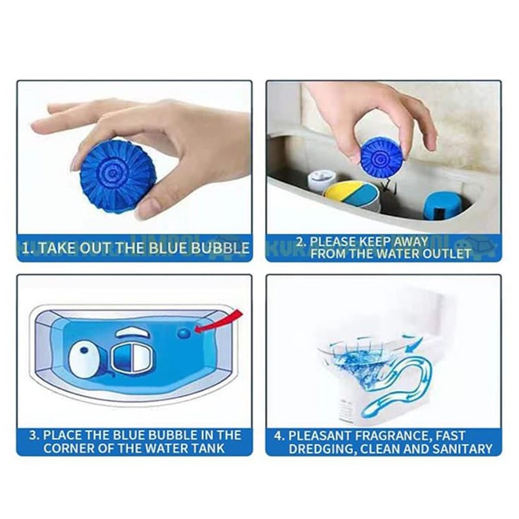 ❤GTB❤ Tablet Biru Pembersih Penyegar Kloset Toilet 50 gram Bukan Bagus Sibiru Murah Tahan Lama Wangi Segar R740
