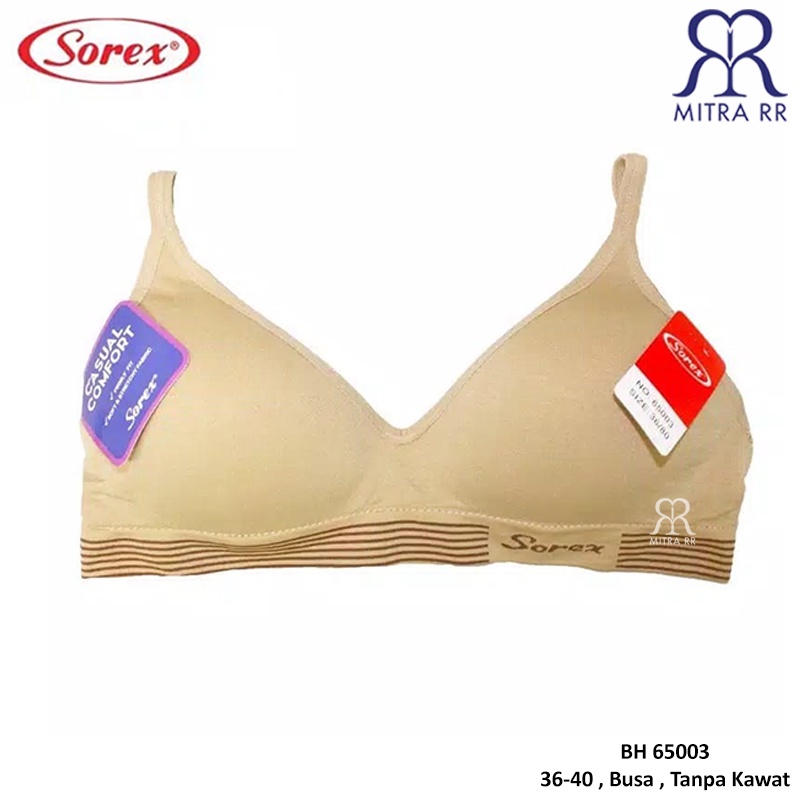 BH Sorex 65001 65003 Basic Polos Cantik Bra Tanpa Kawat