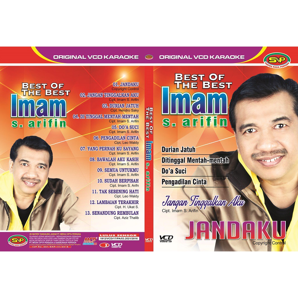 Vcd Original Dangdut Lawas - Best Of The Best Imam S Arifin Jandaku