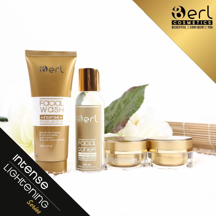 B ERL COSMETICS INTENSE LIGHTENING SERIES PAKET CREAM PERAWATAN WAJAH berlcosmetics kosmetik wajah