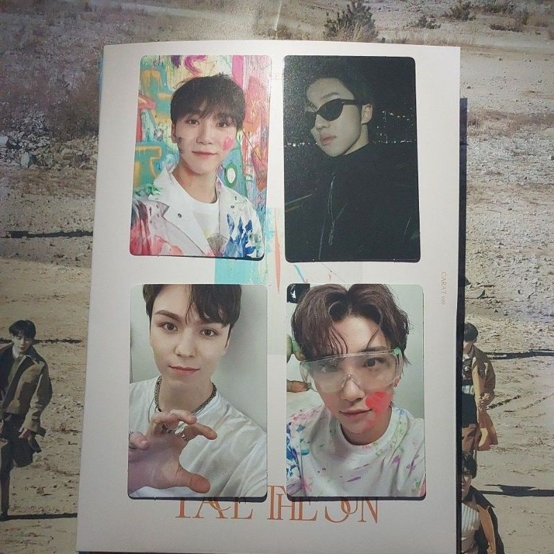 photocard seventeen pc stv face the sun carat version carver vernon joshua the8 seungkwan