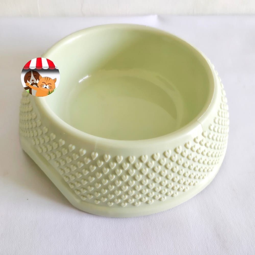 Tempat Makan Minum Kucing Anjing Kelinci Love Candy Single - Pet Bowl