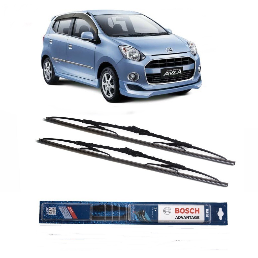 Bosch Wiper Daihatsu Ayla Frame Besi - 2 buah/Set 14-20