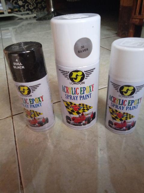 Pilok Pylok Cat Semprot Rj London 300cc Abu-abu /light Grey (34)