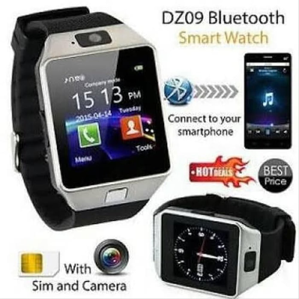 Smart Watch Jam Tangan Pintar Smartwatch Dz09 Dz 09 Diskon