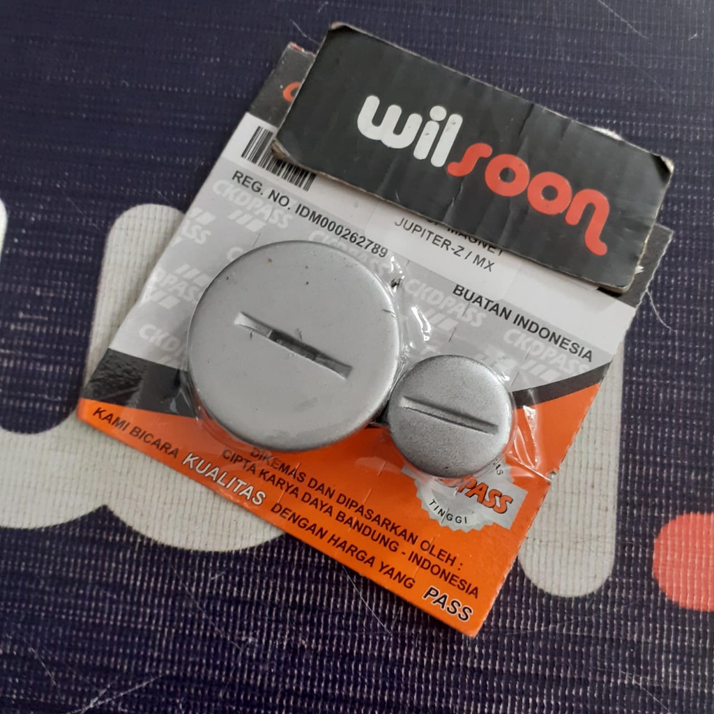 Tutup Cover Magnet / Tutup Kancing Magnet Yamaha Jupiter MX - Jupiter Z Silver