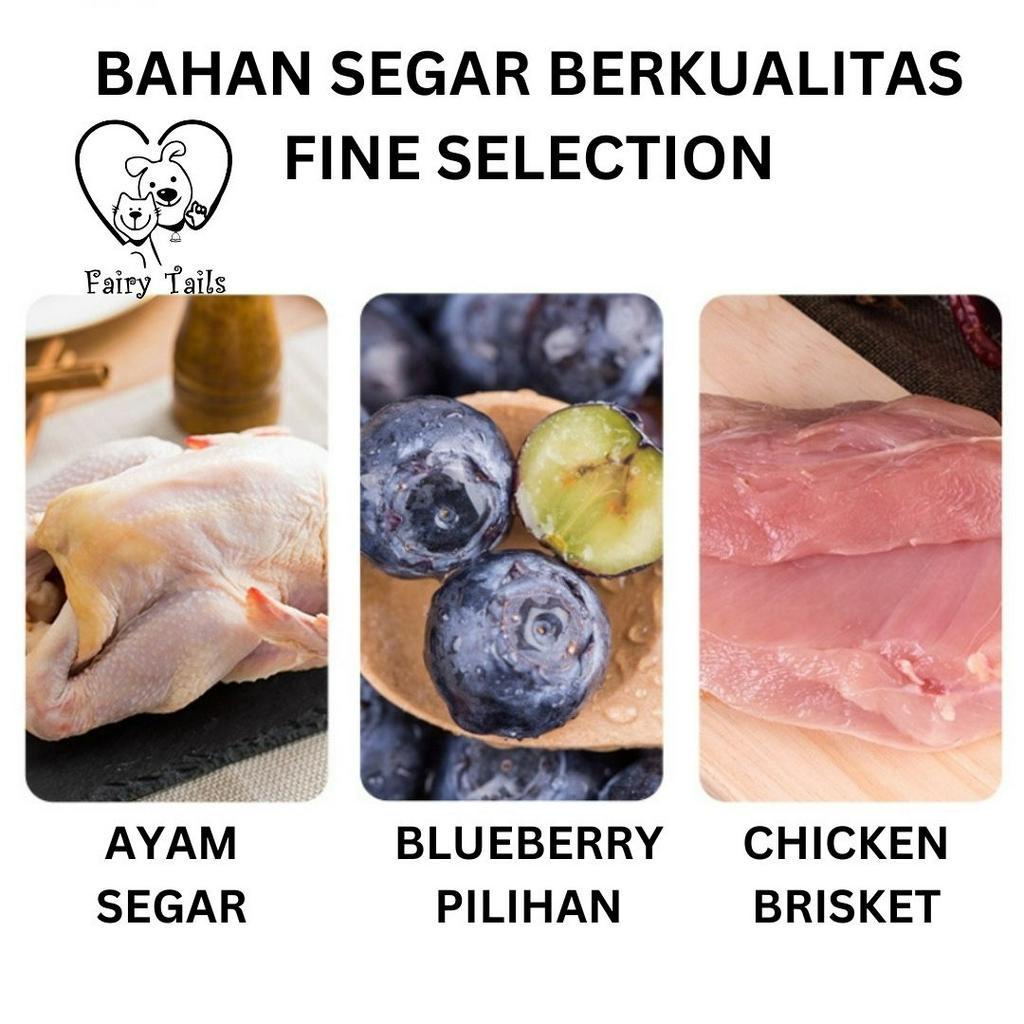 [PREMIUM] Sosis Daging Ayam dan Blueberry Cemilan Snack Anjing dan Kucing Anabul 15 gram / Ham Meat Sausage with Blueberry Recipe for Pet Dog and Cat