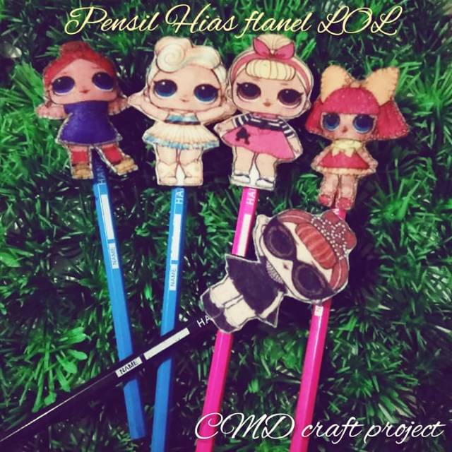 Hiasan Pensil / Pensil Hias Flanel LOL