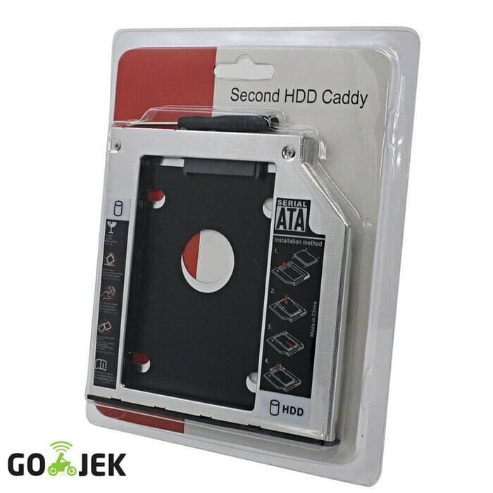 HDD Caddy 12.7 mm SATA Slot Hardisk Tambahan/HD Laptop