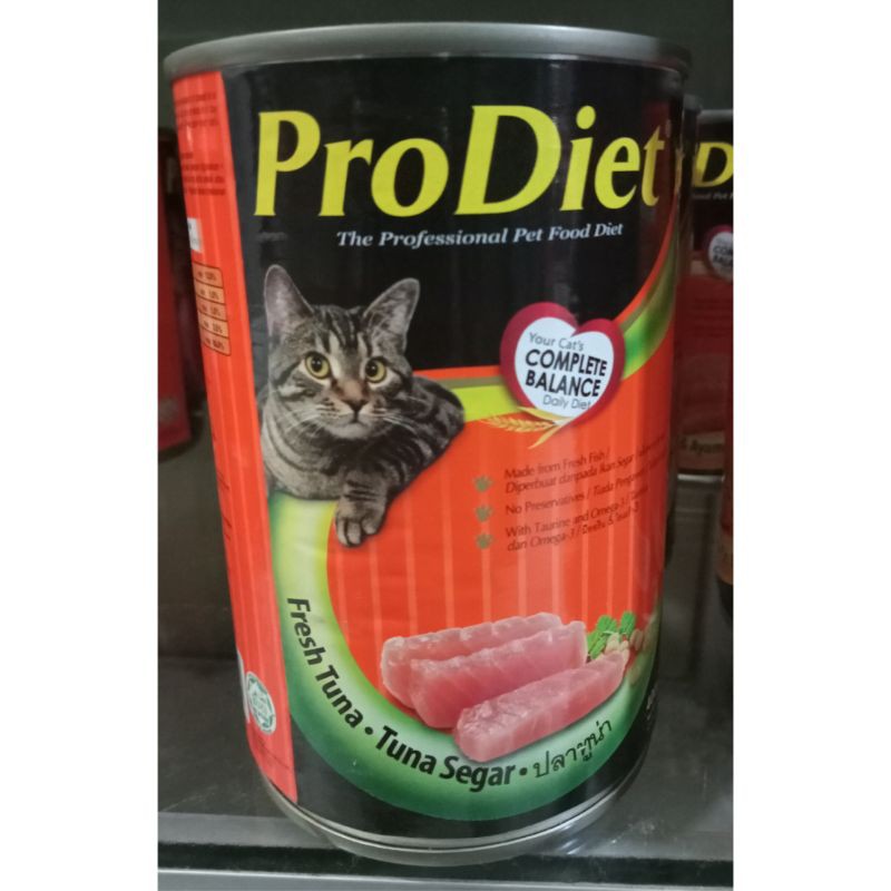 Makanan Kucing Basah ProDiet Kaleng 400g rasa tuna Makanan Kucing Murah