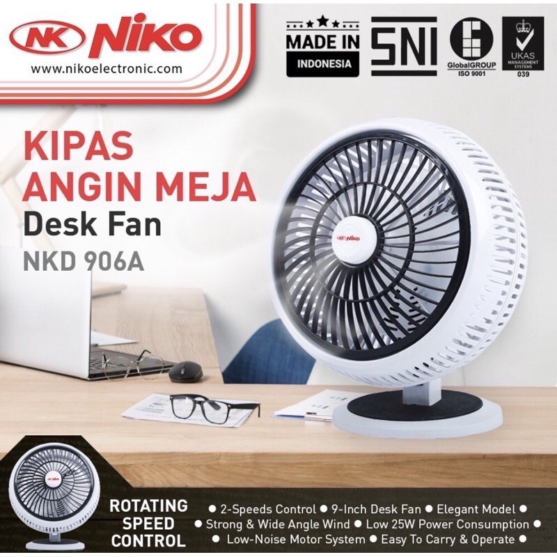 Kipas Meja Niko 3 Inch NK906A