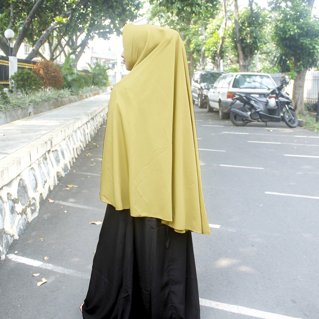 Jilbab Syari MARYAM Pet BERGO Jumbo Khimar bahan Wolfis Lembut grosir murah