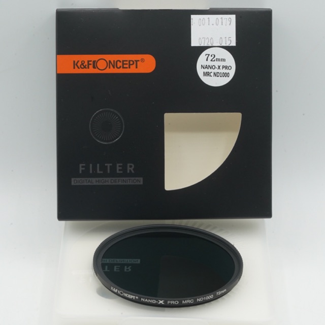 K&F Concept - 72mm 72 mm Nano X ND1000 Pro MRC Neutral Density ND 1000 - SKU 1.001.0179