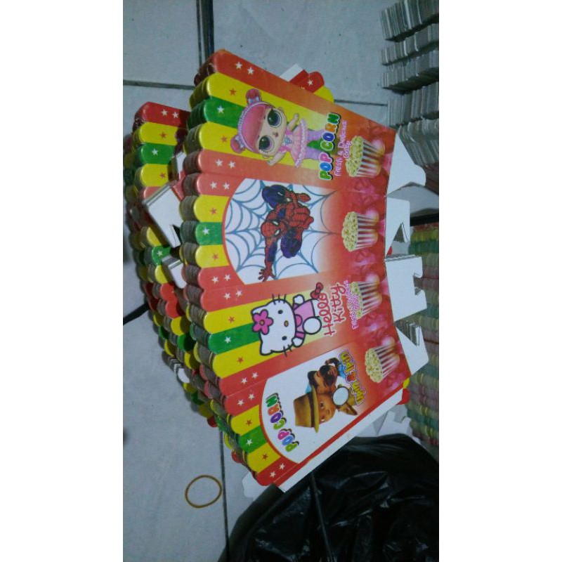 

KOTAK POPCORN | KERTAS KEMASAN POP CORN | KERTAS BUNGKUS POPCORN