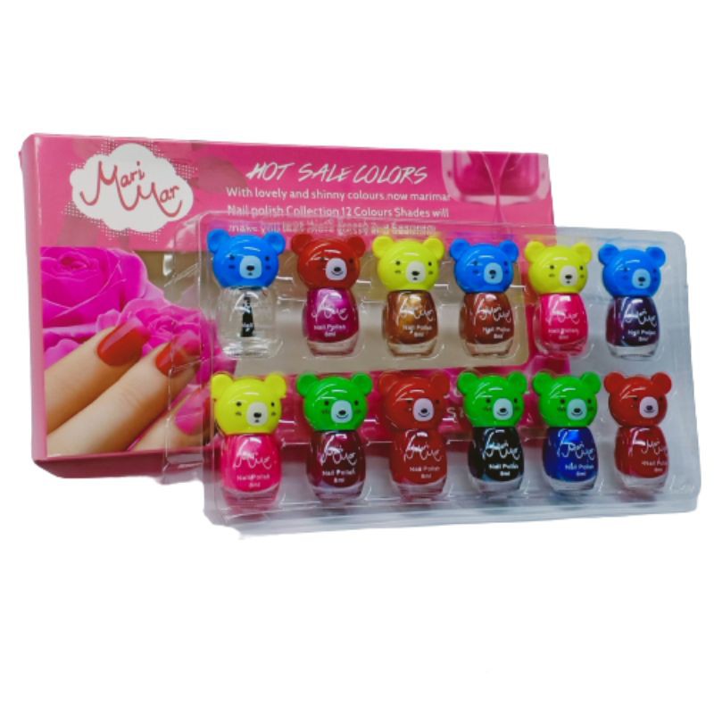 Kutek Mari Mar Nail Polish Cat Kuku Warna Warni Bokeka