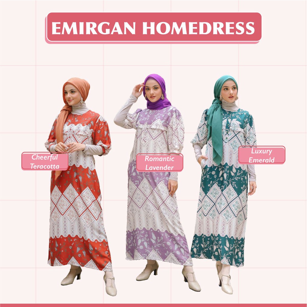 EMIRGAN HOMEDRESS DASTER RAYON PREMIUM BY HAGIA INDONESIA