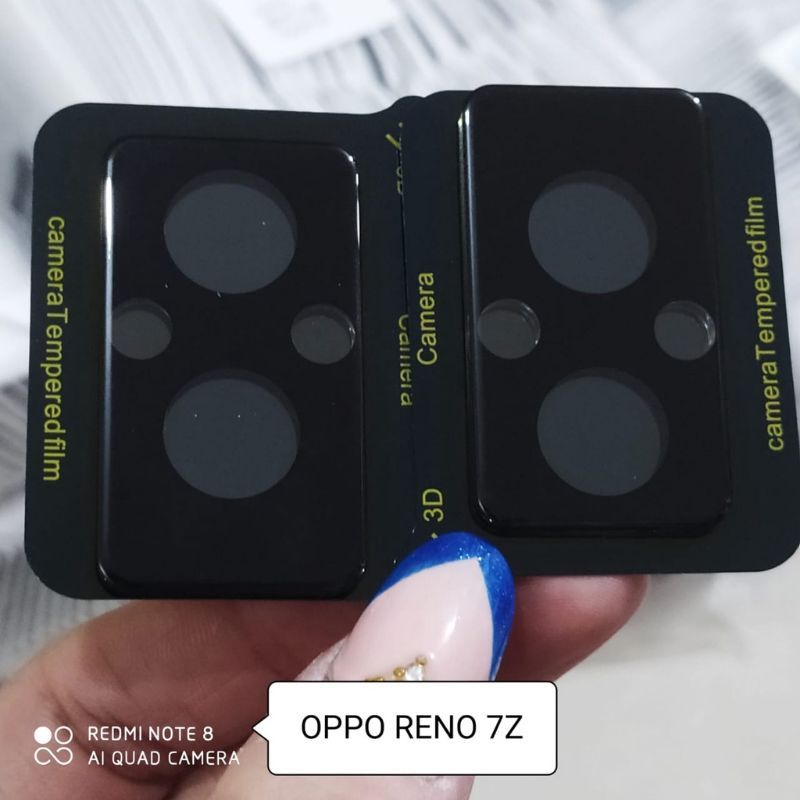 Reno 7 4G Reno 7 5G Reno 7 Z 5G Anti Gores Camera Full Frame Black Screen Guard Protector Kamera Belakang Temper Glass Full Reno7