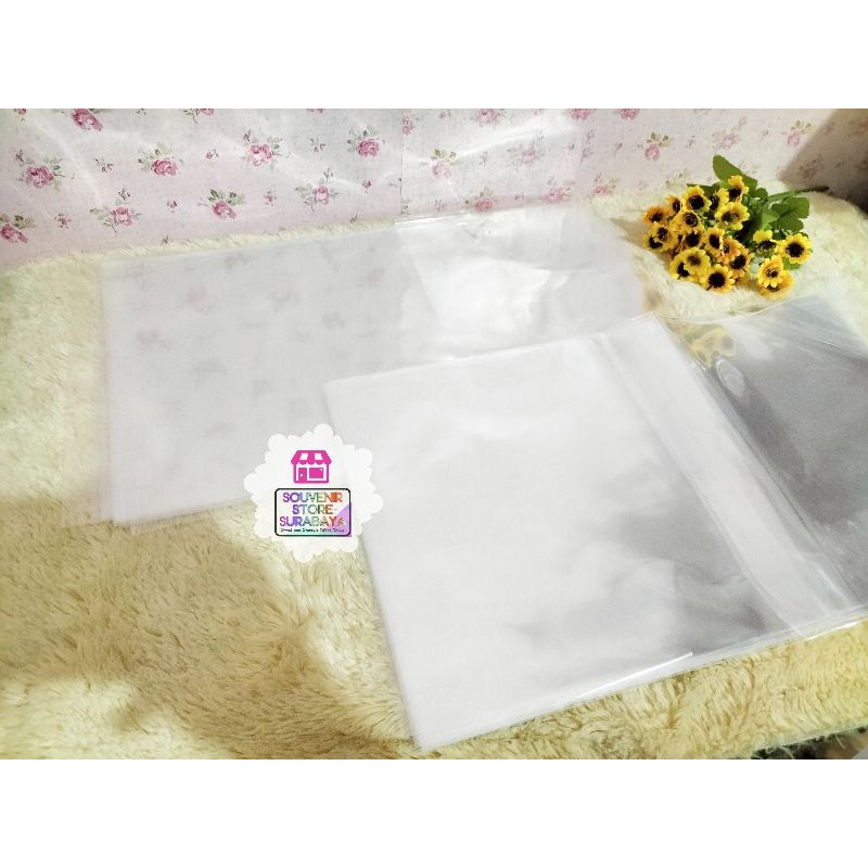 Plastik OPP polos ukuran 23 x 40 cm || OPP polos || Plastik Polos 23cm || Plastik Souvenir Polos