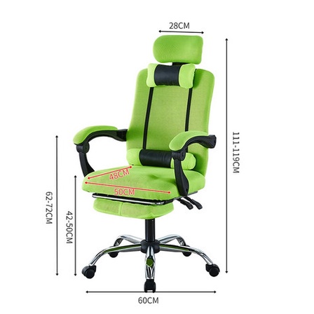 Kursi Kantor Hidrolik Kursi Kerja Kursi Gaming Kursi Pangkas Sandaran Kepala Headrest Plus Bantal