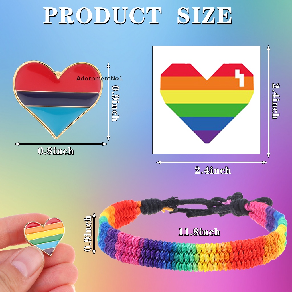 (AdornmentNo1) Pride Gay Pride Priy Pride Pride Stuff Enamel Warna Pelangi